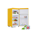 Réfrigérateur vintage, réfrigérateur 2 portes en haut et en bas, capacité totale 72 litres, capacité ... Réfrigérateur vintage, réfrigérateur 2 portes en haut et en bas, capacité totale 72 litres, capacité ...