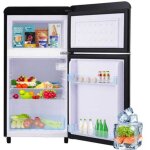R�frig�rateur vintage, r�frig�rateur � double porte sup�rieure et inf�rieure, volume total 72 litres, ...