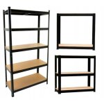 Regio - rayonnage industriel en m�tal - 90x40x180 - 5 �tag�res - etag�res atelier cave