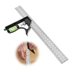 Règle d'angle de combinaison, 300mm outils de traçage avec niveau à bulle et tire - lignes pratique, ... Règle d'angle de combinaison, 300mm outils de traçage avec niveau à bulle et tire - lignes pratique, ...
