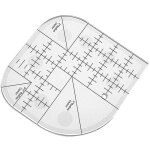 R�gle d'angle incurv�e pour courtepointe, patchwork de couture mod�les de couture � bords ronds, outils ...