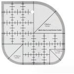 R�gle d'angle incurv�e monobloc, id�ale pour le quilting, la couture et le patchwork - gabarit de couture ...