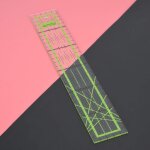 R�gle de couture de 30 cm, outil de piquage de couturi�re haute transparence outil de couture de couture ...