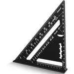 R�gle �querre de charpentier, outil de mesure de haute pr�cision, r�gle multifonction en aluminium, outil ...