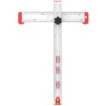 R�gle de positionnement de per�age 4 en 1, �querre de menuisier r�glable en forme de t, �querre combin�e ...