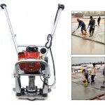 R�gle vibrante pour b�ton, compresseur de b�ton � essence, pour chauss�es en b�ton boueux, vibrations ...