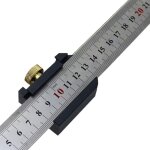 Reglet metallique 30cm, r�gle en acier inoxydable, bloc de positionnement r�gle parall�le, 45 degr�s ...