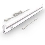 R�glette led barre lumineuse placard pivotable de 150� pour cuisine atelier couleur blanche