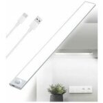 [jamais utilis�]r�glette led cuisine sous meuble rechargeable usb - 40 cm - 2500 mah - lampe placard ...