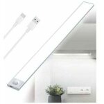 Reglette led cuisine sous meuble rechargeable usb, lumire tricolore, 2500mah 40cm dimmable lampe placard ...