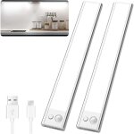 Reglette led rechargeable usb 23cm / 1500mah / 3 modes eclairage, lampe led cuisine sous meuble sans ...