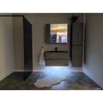 R�glette led pour sous meuble de salle de bain - �clairage blanc chaud ou blanc froid et longueur s�lectionnab ...