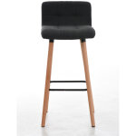 Lot de 2 tabourets de bar lincoln v2 tissu nature gris fonc�