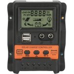 R�gulateur charge solaire, pwm r�gulateur de chargeur de panneau solaire solar charge controller with ...