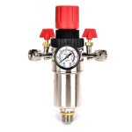 Régulateur de pression d'air 1 / 2', piège de séparateur d'eau de compresseur d'air avec soupape de réduction ... Régulateur de pression d'air 1 / 2', piège de séparateur d'eau de compresseur d'air avec soupape de réduction ...