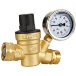 Litzee - régulateur de pression d'eau réglable avec jauge et filtre, laiton sans plomb filetage nh 3 ... Litzee - régulateur de pression d'eau réglable avec jauge et filtre, laiton sans plomb filetage nh 3 ...
