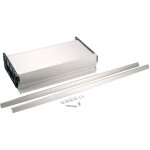 Rideau d'armoire rauvolet metallic line - dcor : argent - hauteur d'encastrement : 124 mm - pour caisson ...