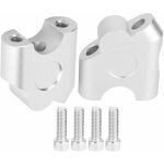 Rehausseur de guidon, 22mm universal moto guidon riser handlebar clamp b k move mount adapter(chrome) ...