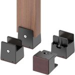 Rehausseurs de lit et de meubles rglables avec pince  vis, 4pcs rehausseurs de lit rglables de 5 cm, ...