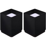 Rehausseurs de meubles carr�s pour lit, chaise, canap�, 6 x 10 cm, noir