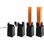 Rehausseurs de meubles r�glables 10 cm , 4 pouces rehausseur pieds de lit, rehausseur meuble robuste ...