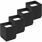Rehausseur pieds de lit lot de 4 acier carbone, risers de meubles ajoutent hauteur de 5cm, , rehausseurs ...