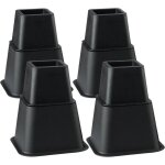 Rehausseur pieds de lit rehausseur meuble, ajouter 3 hauteurs rglables de 7, 5cm 13cm ou 20, 5cm (4 ...