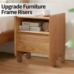 Rehausseur de pieds de lit r�glable de 10 cm (4 pouces), rehausseur de meubles robuste de 10 cm, convient ...