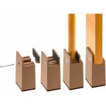 Rehausseurs de pieds de lit r�glables de 10 cm, support robuste pour lit, canap� et bureau (2000 kg) ...