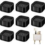 Rehausseur pied de table, 8 pi�ces rehausseur table, r�glables de 3, 5 cm, empilables rehausseur - pied ...