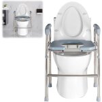 Rehausseur de toilettes avec accoudoirs jusqu'� 75 kg, aide au rel�vement des toilettes pour personnes ...