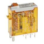 465282300040 relais embrochable 2rt 8 a 230 vac avec bouton test / indicateur m�canique agni - finder ...