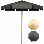 Relax4life parasol à 8 baleines en bois Ø300cm inclinable avec bouton - poussoir, ombrelle avec lambrequin ... Relax4life parasol à 8 baleines en bois Ø300cm inclinable avec bouton - poussoir, ombrelle avec lambrequin ...