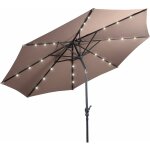 Relax4life parasol lumineux inclinable avec Éclairage solaire sur baleines, toile ultra Épaisse mât en ... Relax4life parasol lumineux inclinable avec Éclairage solaire sur baleines, toile ultra Épaisse mât en ...