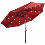 Parasol lumineux inclinable avec Éclairage solaire sur baleines, toile ultra Épaisse mât en acier inoxydable ... Parasol lumineux inclinable avec Éclairage solaire sur baleines, toile ultra Épaisse mât en acier inoxydable ...