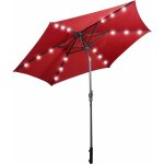 Parasol lumineux inclinable avec Éclairage solaire sur baleines, toile ultra Épaisse mât en acier inoxydable ... Parasol lumineux inclinable avec Éclairage solaire sur baleines, toile ultra Épaisse mât en acier inoxydable ...