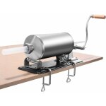 Relax4life - poussoir à saucisse manuel horizontal 3, 6l / 4, 8l cylindre en inox 4 entonnoirs Équipés ... Relax4life - poussoir à saucisse manuel horizontal 3, 6l / 4, 8l cylindre en inox 4 entonnoirs Équipés ...