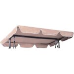 Toit de rechange pour balancelle, toit de balançoire toile Épaisse à 160g / m2 imperméable et anti - ... Toit de rechange pour balancelle, toit de balançoire toile Épaisse à 160g / m2 imperméable et anti - ...