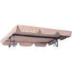 Toit de rechange pour balancelle, toit de balançoire toile Épaisse à 160g / m2 imperméable et anti - ... Toit de rechange pour balancelle, toit de balançoire toile Épaisse à 160g / m2 imperméable et anti - ...