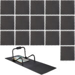 Relaxdays - 16x tapis de protection sol dalle amortissante son noir 60 x 60 cm, 3m² set de 8, 1cm épaisseur, ... Relaxdays - 16x tapis de protection sol dalle amortissante son noir 60 x 60 cm, 3m² set de 8, 1cm épaisseur, ...
