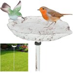 Abreuvoir pour oiseaux en fonte, avec pic de terre, dcoration pour jardin, mangeoires, 1 m de hauteur, ...