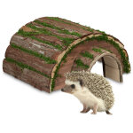 Relaxdays - abri pour hrisson, bois & mousse, hibernation hrissons, jardin, rsistant intempries, ...