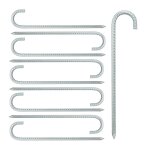 Ancres de sol en lot de 10, sardines xl, extra longues, camping, accessoire de tente, acier, 38, 5 cm, ...