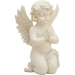 Relaxdays ange fun�raire priant, polyr�sine, r�sistant intemp�ries, gel & uv, 36x22, 5x18 cm, d�coration ...