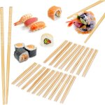 Baguettes asia deluxe, lot 20 paires, réutilisables, asiatiques, sushis, riz, 24 cm de long, bambou, ... Baguettes asia deluxe, lot 20 paires, réutilisables, asiatiques, sushis, riz, 24 cm de long, bambou, ...