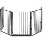 Relaxdays - barrire de chemine, 5 lments, hxl 76 x 60 cm chaque, avec porte, scurit enfants, grille, ...