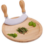 Berceuse à herbes, hachoir demi - lune avec planche, couteau inox herbes, planche bambou, hxd: 2 x 20 ... Berceuse à herbes, hachoir demi - lune avec planche, couteau inox herbes, planche bambou, hxd: 2 x 20 ...