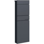 Relaxdays bo�te aux lettres sur pied, porte - journaux, 111 x 39, 5 x 14 cm, anti - intemp�ries, 2 cl�s, ...