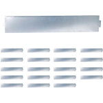 Relaxdays bordure pelouse, lot de 20, hxl 18x100 cm, acier galvanis�, bordure flexible pour massifs & ...