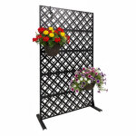 Relaxdays brise - vue diamond, motif losanges, jardin / balcon / piscine, paravent, h x b: 183 x 110 ...